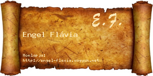 Engel Flávia névjegykártya