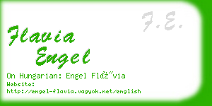 flavia engel business card